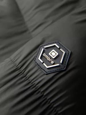 Pánská zimní bunda OMBRE OM-JALJ-0263 DARK OLIVE