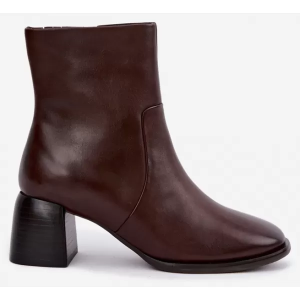  Dámské kotníkové boty D&A CR62-3391 CHOCOLATE 