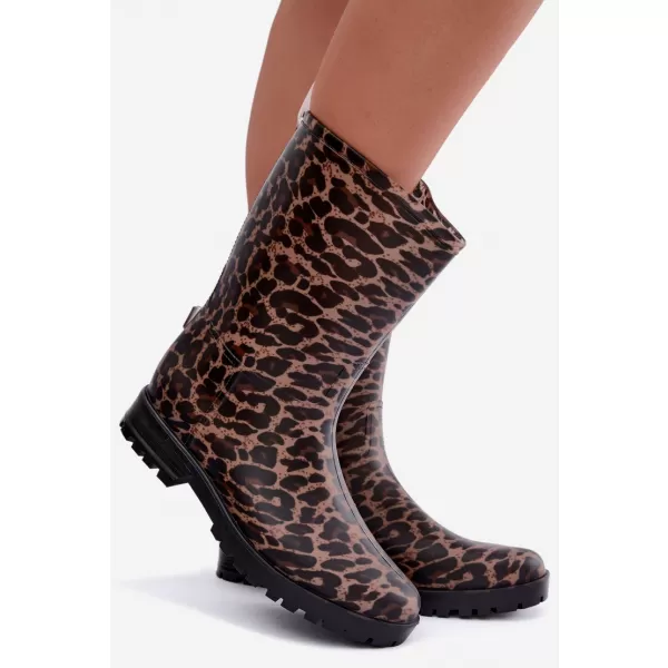  Dámské holínky BOTO DC41 LEOPARD PRINT 
