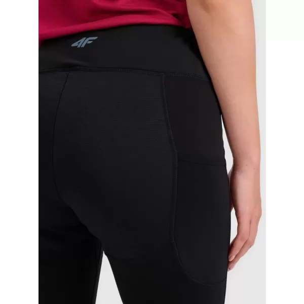  Dámské legíny 4F 4FWAW25TFTIF373 DEEP BLACK 