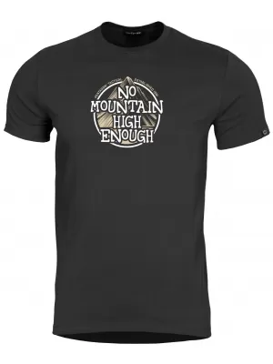 Pánské triko PENTAGON AGERON NO MOUNTAIN HIGH ENOUGH K09012-NM BLACK