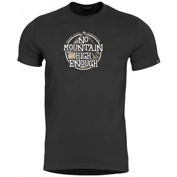  Pánské triko PENTAGON AGERON NO MOUNTAIN HIGH ENOUGH K09012-NM BLACK 