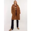 Dámský kabát ITALY MODA DHJ-PL-19991.86 LIGHT BROWN