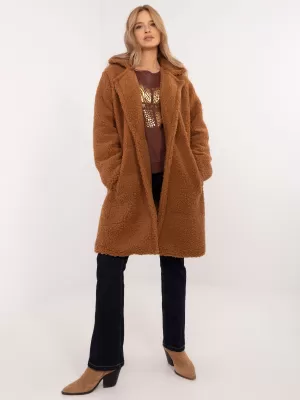 Dámský kabát ITALY MODA DHJ-PL-19991.86 LIGHT BROWN