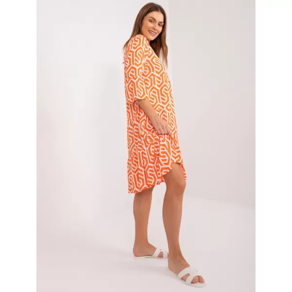  Dámské šaty SUBLEVEL D73771M30214K ORANGE 
