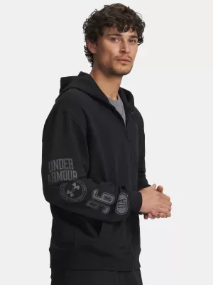 Pánská mikina UNDER ARMOUR UA RIVAL LW GRAPHIC FZ 6014687-001 ČERNÁ