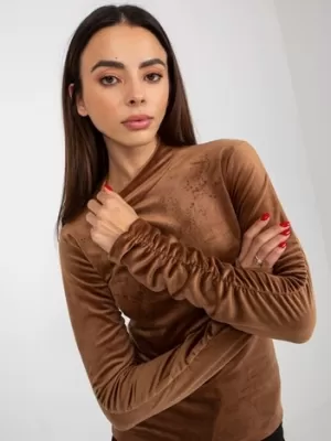 Dámská halenka RUE PARIS RP-BZ-8181.45P BROWN
