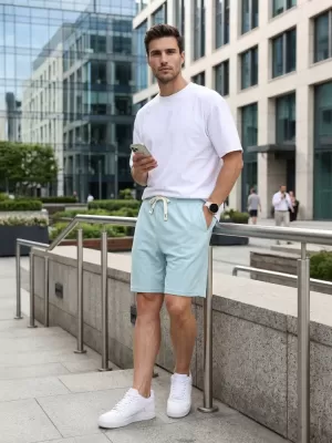 Pánské kraťasy DSTREET SVĚTLE MODRÁ