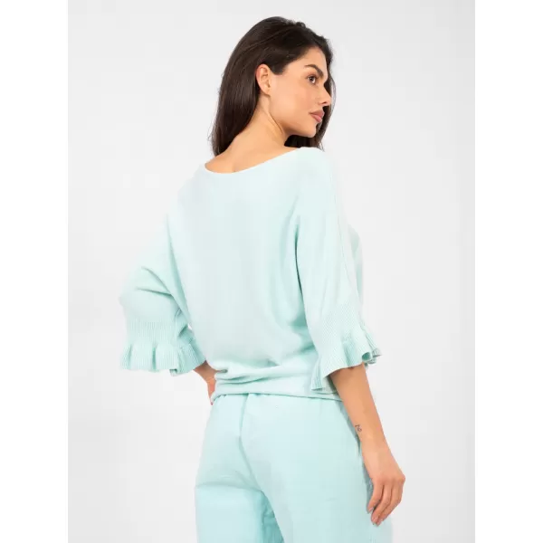  Dámský svetr ITALY MODA IT-SW-99244.98 LIGHT BLUE 