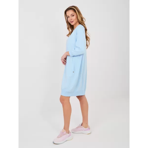  Dámské šaty BASIC FEEL GOOD RV-SK-7203.35P LIGHT BLUE 