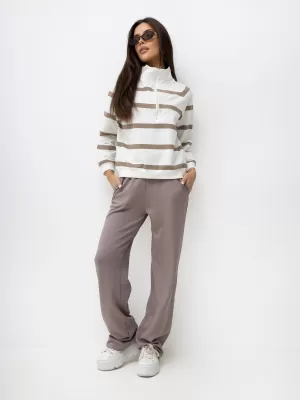 Dámské tepláky LAKERTA LK-SP-510234.95 DARK BEIGE
