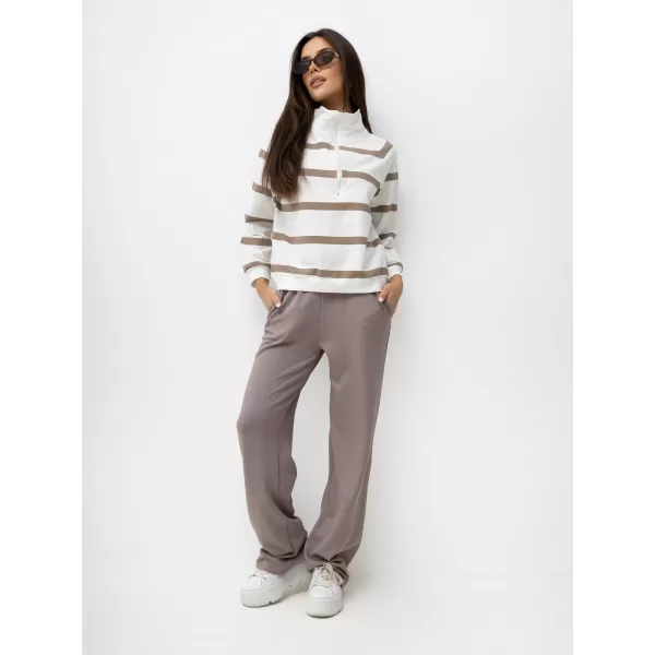  Dámské tepláky LAKERTA LK-SP-510234.95 DARK BEIGE 