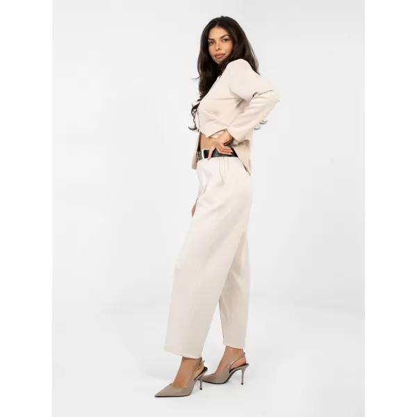  Dámské kalhoty ITALY MODA IT-SP-10006.76 LIGHT BEIGE 