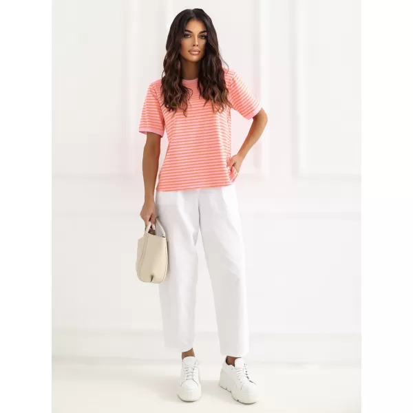  Dámské tričko RUE PARIS IT-TS-20881.85 DARK PINK 
