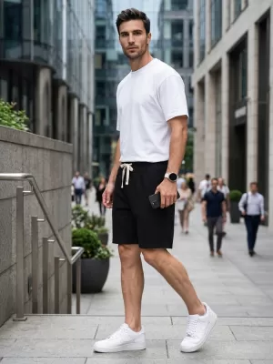 Pánské kraťasy DSTREET ČERNÁ