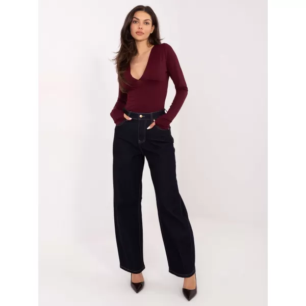  Dámská halenka ITALY MODA IT-BZ-21823.97 BURGUNDY 