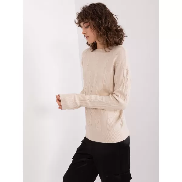  Dámský svetr WOOL FASHION ITALIA AT-SW-2340.10 LIGHT BEIGE 