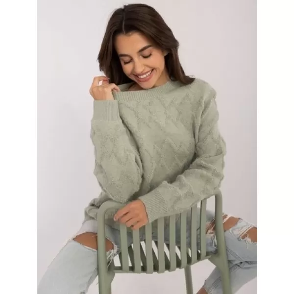  Dámský svetr WOOL FASHION ITALIA AT-SW-2361.61 PISTACHIO 