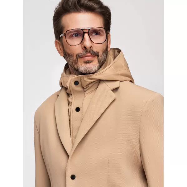  Pánská bunda OMBRE M167 LIGHT BROWN 