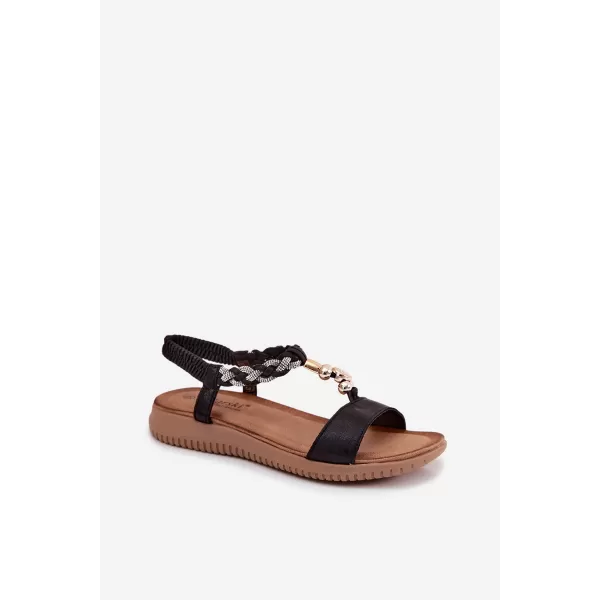  Dámské sandály S.BARSKI KV61-6051 BLACK 