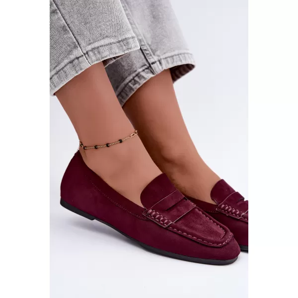  Dámské mokasíny BOTO D-307 BURGUNDY 
