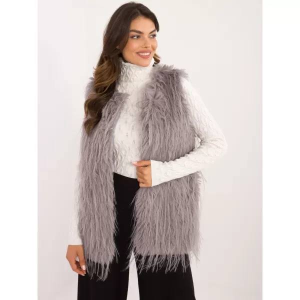  Dámská vesta WOOL FASHION ITALIA AT-KZ-2349-1.49 GRAY 