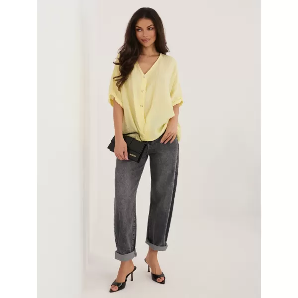 Dámská halenka ITALY MODA IT-BZ-81891.49 BRIGHT YELLOW 