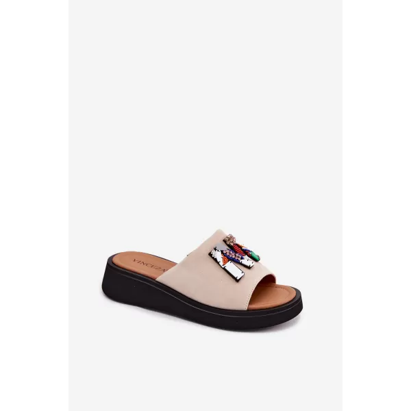  Dámské pantofle VINCEZA 66942 BEIGE 