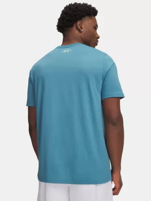 Pánské triko UNDER ARMOUR TEAM ISSUE WORDMARK SS 1329582-466 MODRÁ