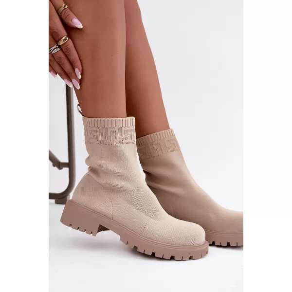  Dámské kotníkové boty BOTO LQ-50 BEIGE 