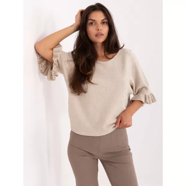  Dámský svetr ITALY MODA IT-SW-99244.65 BEIGE 