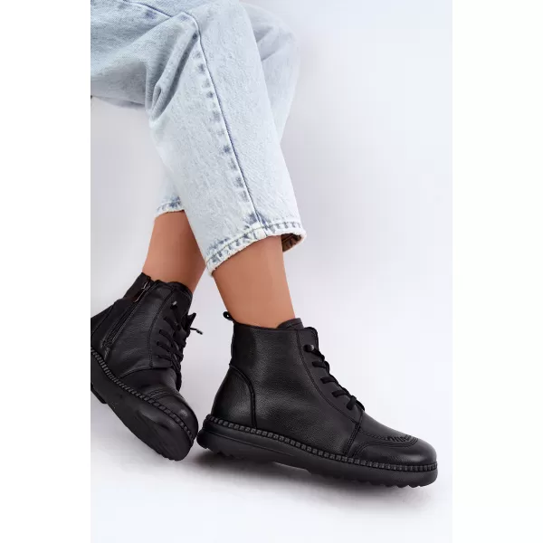  Dámské kotníkové boty VINCEZA 107249 BLACK 