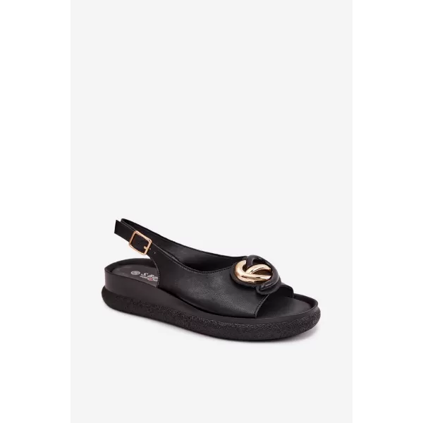  Dámské sandály S.BARSKI KV61-6047 BLACK 