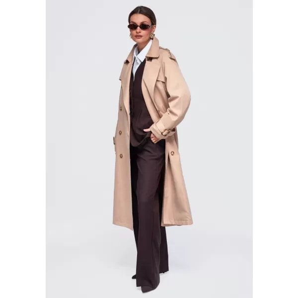  Dámský kabát OMBRE OW-COLC-0121 BEIGE 