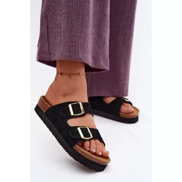  Dámské pantofle VINCEZA 102657 BLACK 