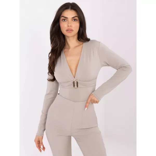  Dámské kalhoty RUE PARIS IT-SP-FL9069.00 LIGHT BEIGE 