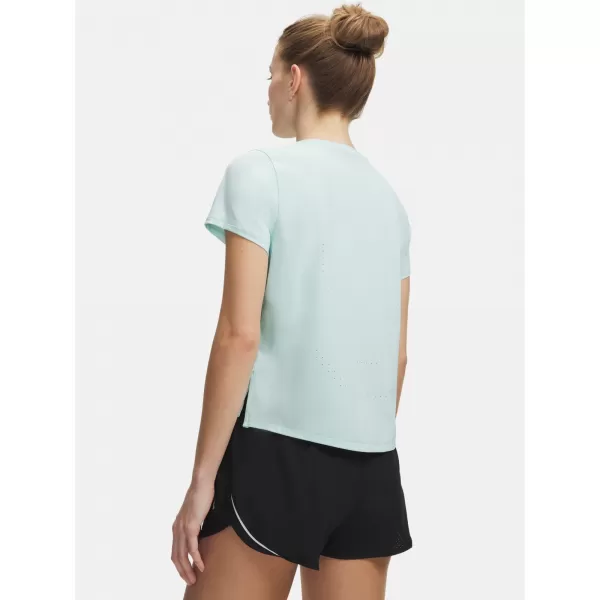  Dámské triko UNDER ARMOUR VELOCITI PRO SHORTSLEEVE 6009536-703 ZELENÁ 
