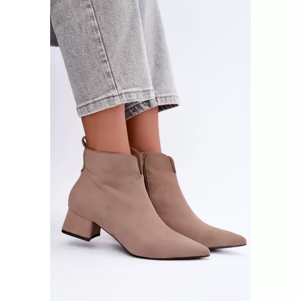  Dámské kotníkové boty BOTO D-334 BEIGE 