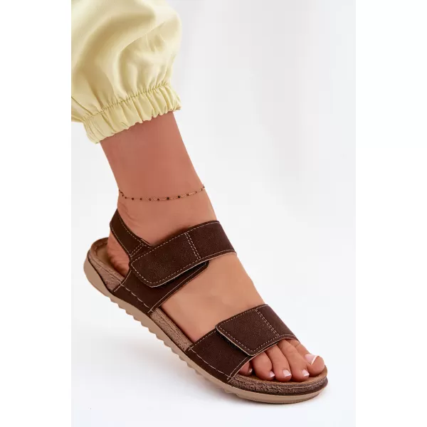 Dámské sandály INBLU AA000070 BROWN 
