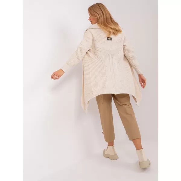  Dámský kardigan OCH BELLA TW-SW-BI-305.99P LIGHT BEIGE 