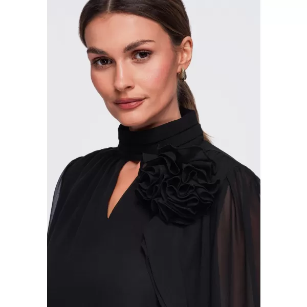  Dámská halenka OMBRE OW-TS-E0085 BLACK 