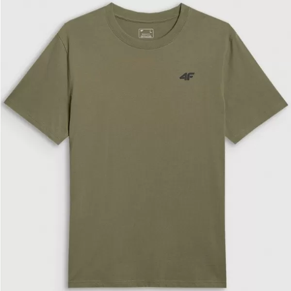  Pánské triko 4F 4FWAW25TTSHM2402 OLIVE 