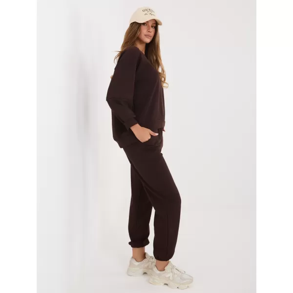  Dámský komplet RUE PARIS RV-KMPL-A1279.82 DARK BROWN 