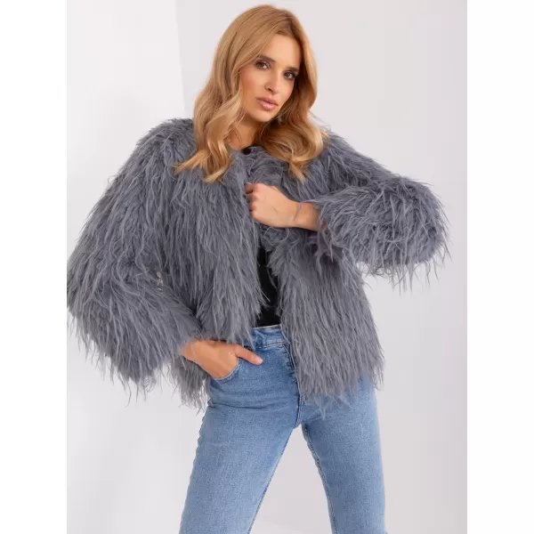  Dámská bunda WOOL FASHION ITALIA AT-KR-2359.96P GRAY 