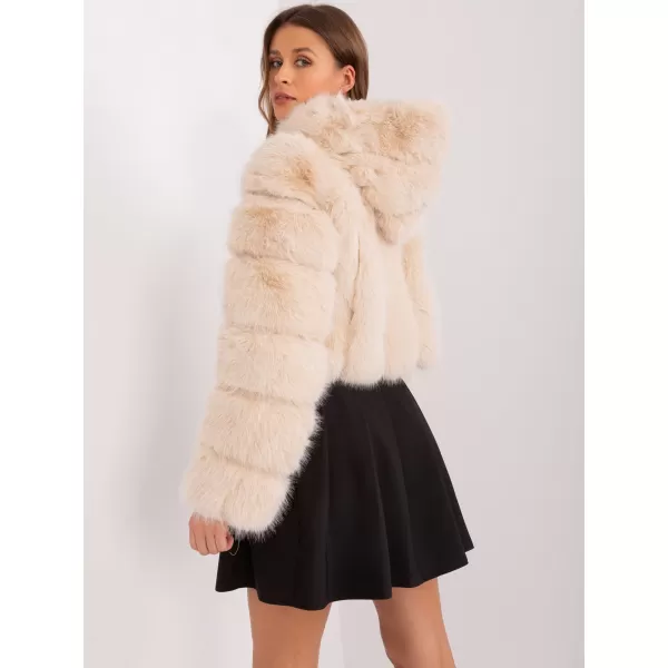  Dámská bunda WOOL FASHION ITALIA AT-KR-2378.96P BEIGE 