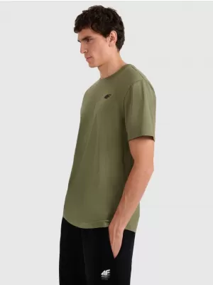 Pánské triko 4F 4FWAW25TTSHM2402 OLIVE