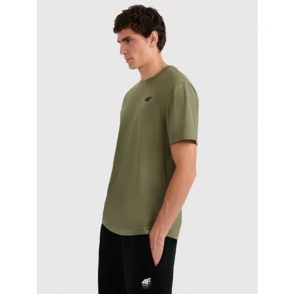  Pánské triko 4F 4FWAW25TTSHM2402 OLIVE 