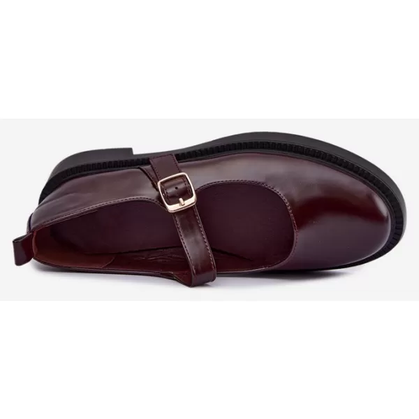 Dámské polobotky BOTO D-245 BURGUNDY 