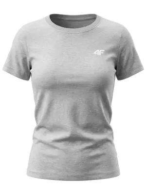 Dámské triko 4F 4FWMM00TTSHF3306 COLD LIGHT GREY MELANGE