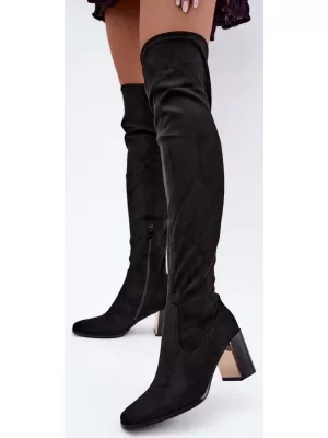 Dámské kozačky BOTO 1623 BLACK SUEDE